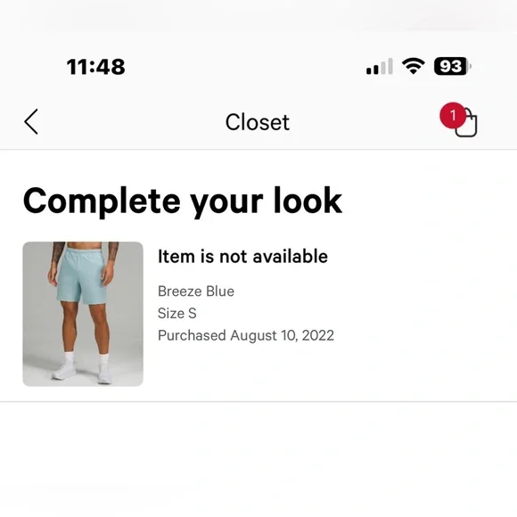 Lululemon Lined Shorts - Picture 5 of 5